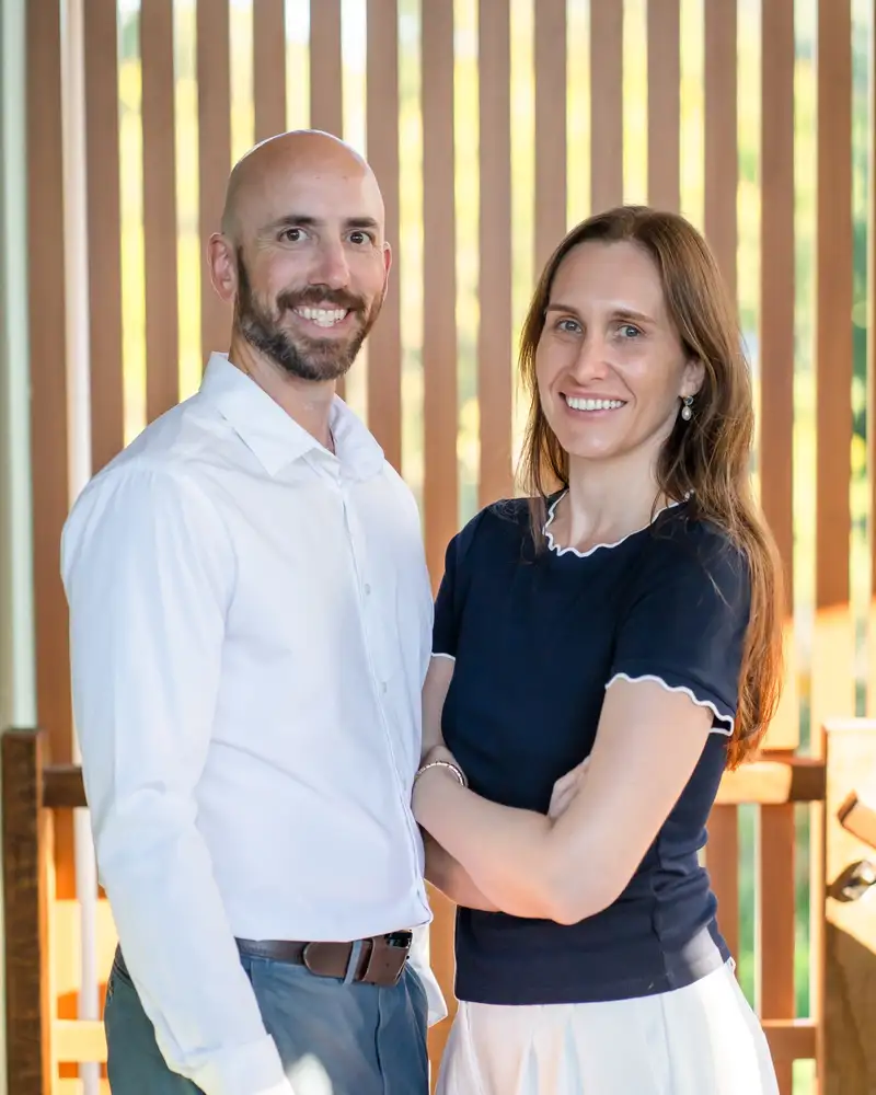 Two Constellation team members standing together in the clinic